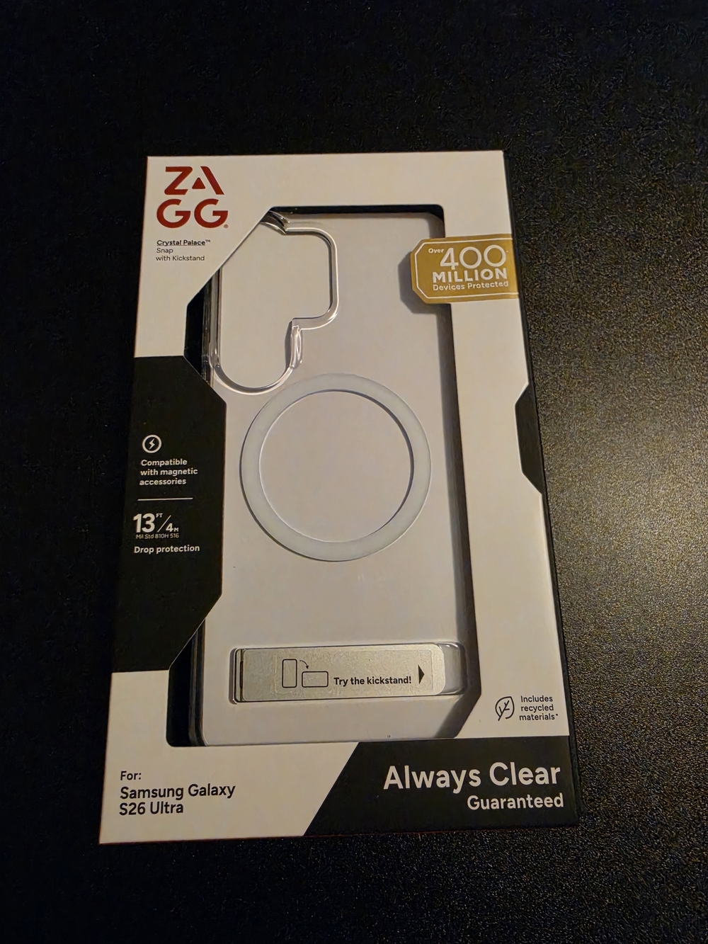 Zagg - Crystal Palace Always Clear Case for Samsung Galaxy S26 Ultra